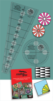Creative Grids Non Slip 18 Dresden Plate Ruler