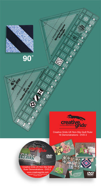 Creative Grids Non-Slip 90 Degree Double Strip Ruler