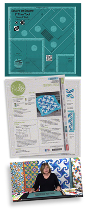 Creative Grids Square on Square 8in Trim Tool By Jean Ann Wright
