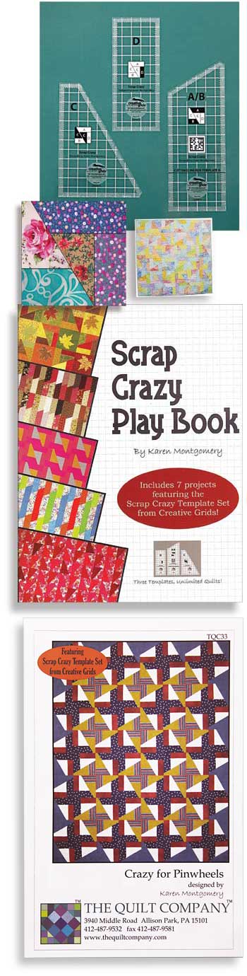 Creative Grids Non-Slip 8'' Scrap Crazy Template