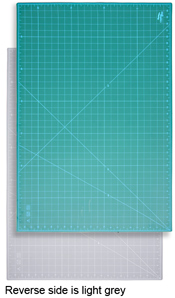 A1 Creative Grids Self-Healing Cutting Mat - one side green & reverse grey (Industrial) Size 35