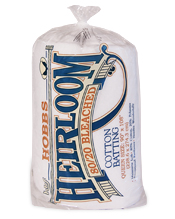 Bleached Hobbs Heirloom Premium Cotton Blend 80/20 Wadding Queen 90 Inch x 108 Inch