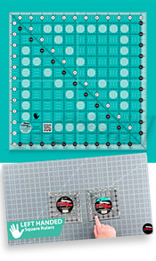 NEW Creative Grids Non-Slip Left-Handed Quilt 12'' x 12'' Square