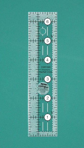 NEW - Non-Slip Ruler 1 x 6 Inch Ruler