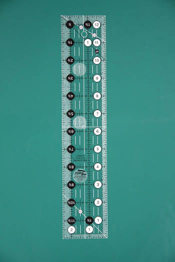 Creative Grids Non-Slip 2 Inch x 12 Inch Ruler