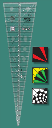 NEW - Creative Grids Non-Slip 15° Triangle Ruler By Erin Underwood