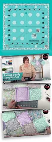 NEW Creative Grids Quilt Ruler Batting Buddy Template Set