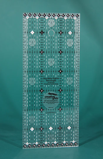 Creative Grids Itty-Bitty Eights Rectangle Ruler 3in x 7in