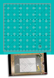 Creative Grids Charming Itty-Bitty Eights Square XL 15in x 15in Quilt Ruler 