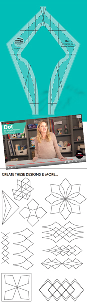 NEW Creative Grids Non-Slip Machine Quilting Tool Dot By Angela Walters