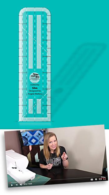 Creative Grids  Non-Slip Machine Quilting Tool - Slim By Angela Walters