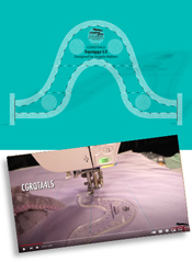Creative Grids Non-Slip Machine Quilting Tool - Squiggy-LS (Low Shank) By Angela Walters