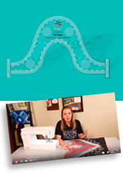 Creative Grids Non-Slip Machine Quilting Tool - Squiggy By Angela Walters