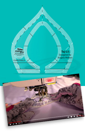 Creative Grids Non-Slip Machine Quilting Tool - Taj-LS (Low Shank) By Angela Walters