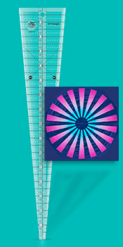 Creative Grids Non-Slip 10 Degree Triangle Ruler