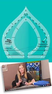 Creative Grids Non-Slip Machine Quilting Tool - Taj By Angela Walters