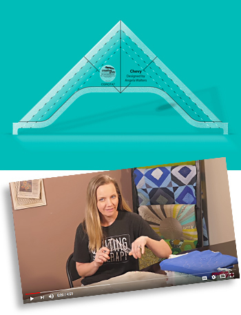 Creative Grids Non-Slip Machine Quilting Tool - Chevy By Angela Walters