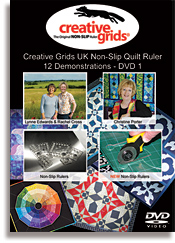 Creative Grids Non-Slip Quilt Ruler 12 Demonstrations DVD 1