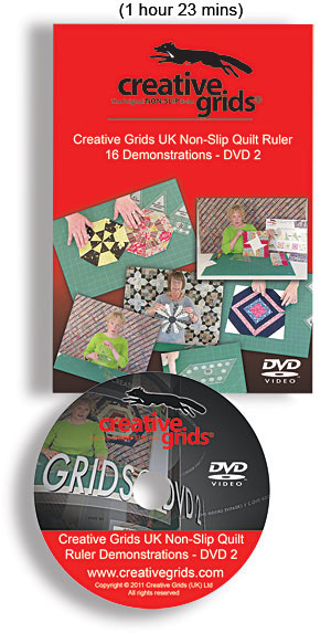 Creative Grids Non-Slip Quilt Ruler 16 Demonstrations DVD 2