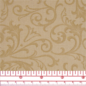 Tan Baroque 108'' wide 100% Cotton Quilt Backing by the  metre pieces