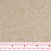 Cream Baroque 108'' wide100% Cotton Quilt Backing by ¼ metre pieces
