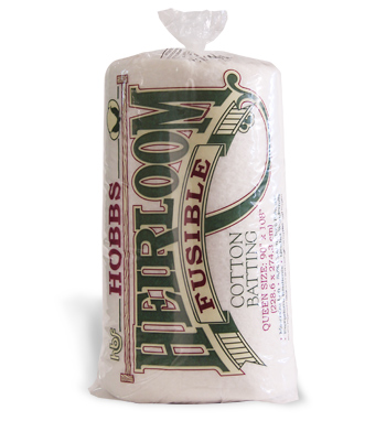 Hobbs Heirloom Fusible Cotton Blend 80/20 Wadding Queen 90 Inch x 108 Inch