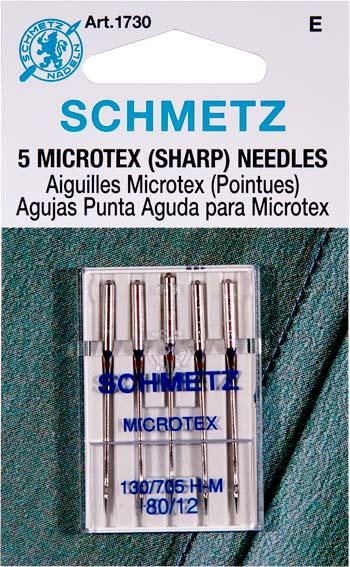 Schmetz Sharp / Microtex Machine Needle Size 12/80