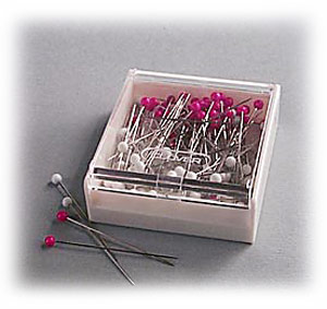 Glass Headed Silk Pins