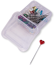 Heart Pearlized Pins (35) 2-1/8