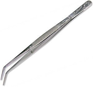 Extra Long 6 Inch Bent Tweezers