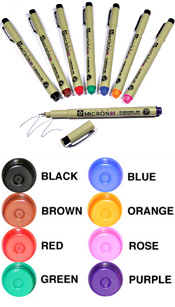 Pigma Micron Permanent Marking Pens