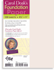 Carol Doak's Foundation Paper (100 sheets, 81/2