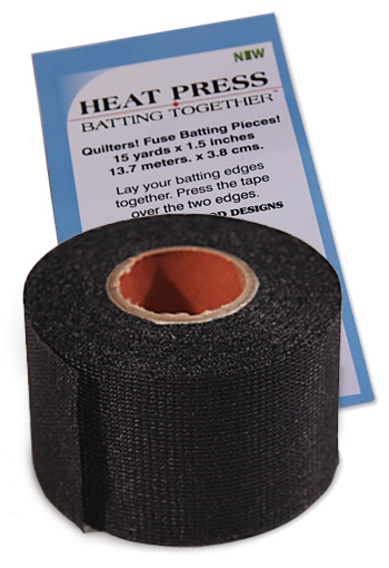 Heat Press Batting Together 1'' x 10yds Black