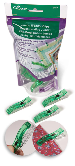 Clover Jumbo Wonder Clips- contains 24.