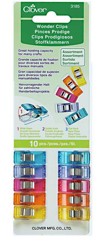 Wonder Clips Assorted Colours 10pc