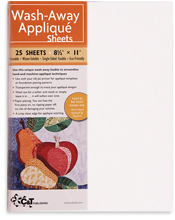 Wash-Away Appliqué Sheets- 15 sheets