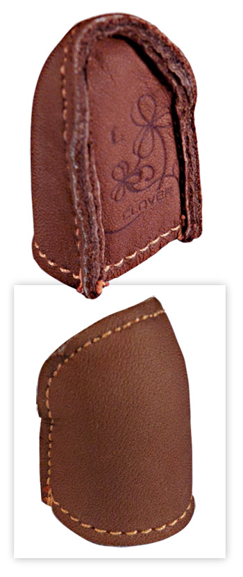 Clover Natural Fit Leather Thimble - Medium (one per pack)