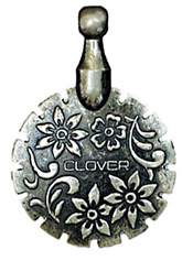 Clover Silver Thread Cutter Pendant