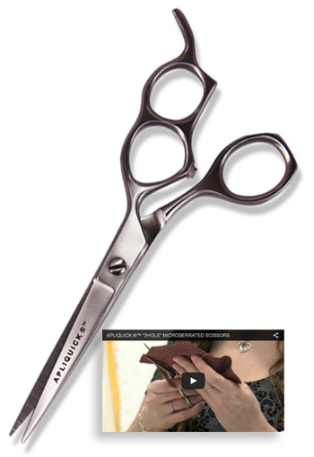 Apliquick 3 Hole Micro-serrated Edge Scissors