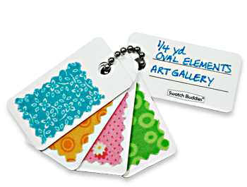 Swatch Buddies Fabric Fan (12 plastic cards and adhesive labels)