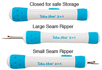 2 in 1 Tailor Mate Seam Ripper (retractable)