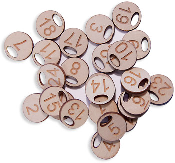 Row Marker (wooden) 1 to 25