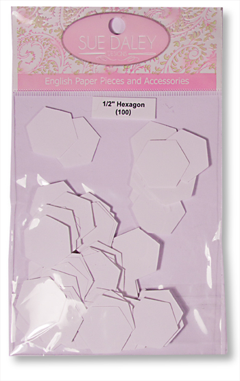 '' Hexagon English Paper Piecing (100)