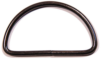 D ring Black 2'' (2ct)
