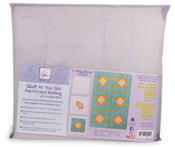 Quilt as You Go   Pre-Printed Batting with Fusible Back  Rolling Stone Block Pattern (24