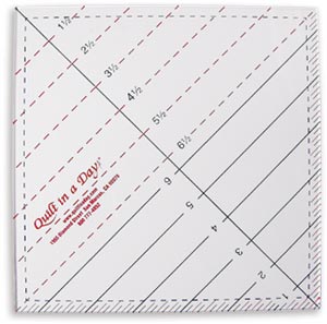 Triangle Square Up Ruler 6'' By Quilt in a Day