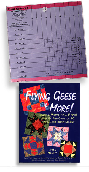 Flying Geese x4 Lazy Girl Ruler 