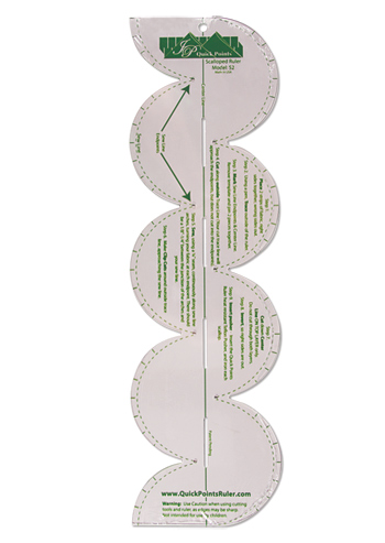 Quick Points Scallop Ruler 2''