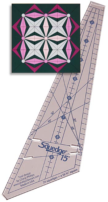 Phillips Fiber Art Squedge 15 Squedge Ruler By Cheryl Phillips