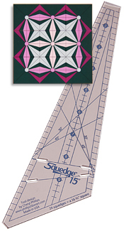 Phillips Fiber Art Squedge 15 Squedge Ruler By Cheryl Phillips